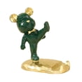 thumbnail image 2 of Soporte para teléfono móvil Fernando con escultura de oso 3D Figuras de resina verde, 2 of 8