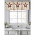 thumbnail image 4 of Texas Star Western Curtain Valances for Windows, Stars Country Retro Kitchen Valance Window Treatment, Light Filtering Block Curtains for Bathroom/Bedroom/Living Room 60'' x 18'', 4 of 9