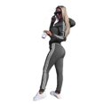thumbnail image 1 of Womens 2 Pcs Athleisure Sports Wear Tracksuit Hoodie Pants Set, 1 of 4