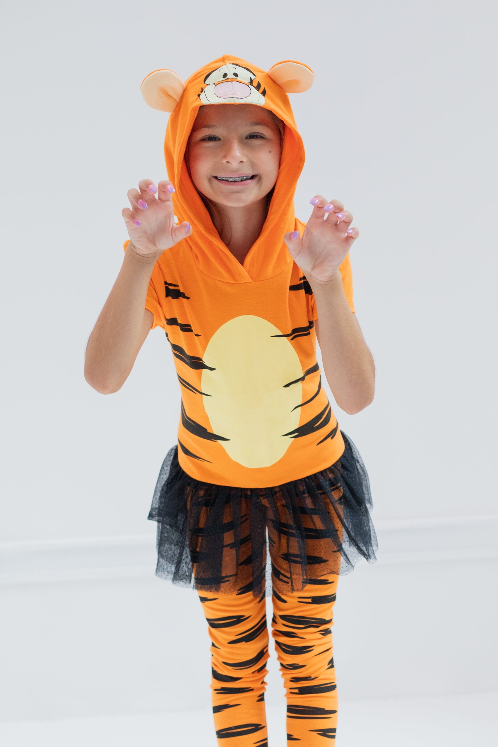 Disney Winnie the Pooh Tigger Toddler Girls Cosplay T-Shirt Dress and Leggings Infant to Little Kid