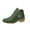 Green, variant on Women's Fashion Casual British Style Short Barrel Round Head Side Zipper Short Boots Thick Heel Fashion Boots Ankle Boots Green 9