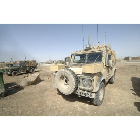 The Snatch Land Rover patrol vehicle used by the British Army Canvas Art - Andrew ChittockStocktrek Images (34 x 23)