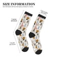 thumbnail image 3 of Pofeuu Hand Drawn Animals Print Crew Socks, Adult Running Hiking Socks for Youth and Adult, 3 of 7