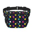 thumbnail image 1 of Sikiie Raquettes de Ping-Pong Colorées Imprimées Sac de Taille Carré, Design à Fermeture Éclair Sac de Rangement à Double Couche, Sac de Voyage Sac de Sport Sac de Voiture Adapté aux Hommes, 1 of 9