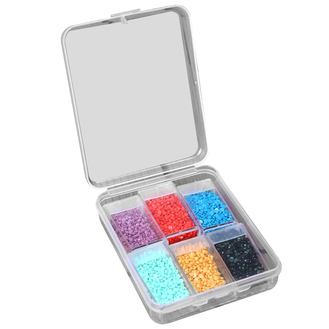 Bead Container Box Set Clear Nail Art Container Bead Storage Box with