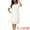 White, variant on DARING DIVA Women's Summer Casual Square Neck Puff Short Sleeve Ruffle Dress M Black