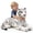 Simulated tiger [white], variant on Realistic Tiger Plush Toy, Lifelike Orange & White Tiger Stuffed Animal, Soft Wild Animal Plush Doll, 3 Sizes 9.84in/11.81in/13.78in, Cute Cuddly Tiger Pillow Gift for Kids & Animal Lovers