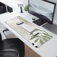 thumbnail image 2 of Durable Mouse Pad with Abstract Art | Waterproof, Non-Slip Rubber Base | Chic Modern Boho Leaves | Designed for Office Laptops,31.5x11.8 inches, 2 of 7