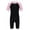 Black/Pink, variant on Kids Boys Girls Short Sleeve One Piece Wetsuit Swimsuit Zip-up Bathing Suit Rash Guard Swimwear Pink&Black 10