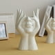 thumbnail image 5 of Cabeza de jarrón de cerámica, maceta creativa con forma de rostro humano, maceta con forma de rostro humano, estatua griega, cabezas de jarrón para plantas suculentas, 5 of 5
