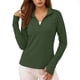 thumbnail image 1 of Craaazy Ladies Lightweight Running Pullover, Quick Dry Half Zip Top, Long Sleeve Athletic Shirt with Thumb Holes for Outdoor Activities Gifts, 1 of 7