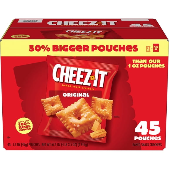 Cheez-It Original Baked Snack Crackers 1.5 oz., 45 pk.