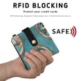 thumbnail image 4 of Small Wallet For Women Bifold Leather Pocket Coin Credit Card Holder With RFID Blocking Portrait Frames and Gold Chains, 4 of 6