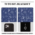 thumbnail image 5 of Kotton Culture Double Pinch Pleat Twilight Curtains Thermal Insulated Room Darkening Blackout Twilight Curtains for Window, Sliding Door, Patio Door, Home, Office, Nursery (1 Panel, 70x63, Twilight), 5 of 8