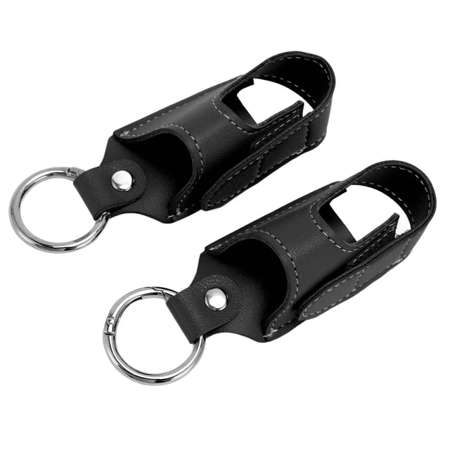 2 Pcs Support d'Inhalateur pour Asthme Rangement Portable Étui de Protection en Cuir PU avec Mousqueton - Rangement Sécurisé et Pratique, Usage Polyvalent, Design Élégant et Durable pour Voyage