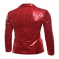 thumbnail image 2 of Men Sequins Nigth Clubs Wedding Party Tuxedo Cocktail Suit Jacket Coat, 2 of 6