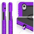 thumbnail image 6 of Case for Samsung Galaxy Tab S11 Ultra 2025 14.6 Inch with Screen Protector, 360 Degree Rotating Kickstand Hand Strap Heavy Duty Shockproof Cover with Shoulder Strap, Purple, 6 of 7