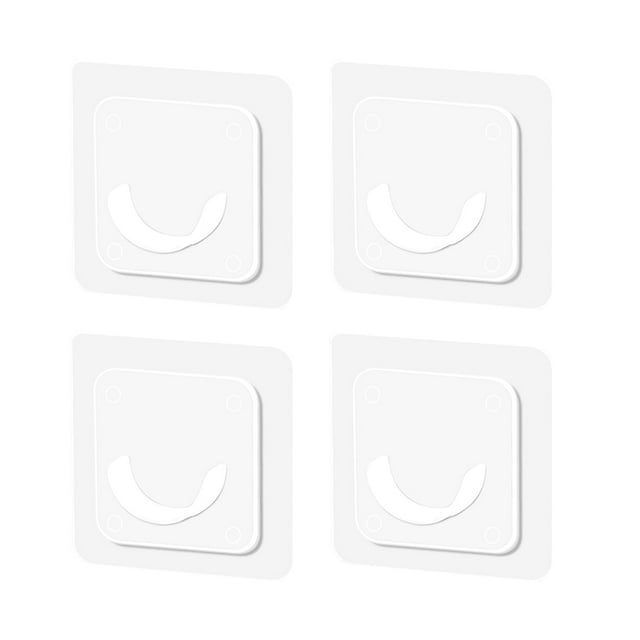 Décorations de Noël Support de Tringle à Rideau de Douche 4 Pcs Support de Tringle à Rideau pour Salle de Bain Sans Perçage Crochets de Tringle à Tension Transparents pour Salle de Bain Salon