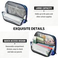 thumbnail image 5 of Pencil Bag with Magnetic Foldable Base Large Capacity Stand-Up Pencil Case Durable Nylon Pen Pouch Blue Bunny, 5 of 7