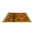 thumbnail image 2 of Ahgly Company Machine Washable Indoor Rectangle Persian Yellow Traditional Area Rugs, 5' x 8', 2 of 4