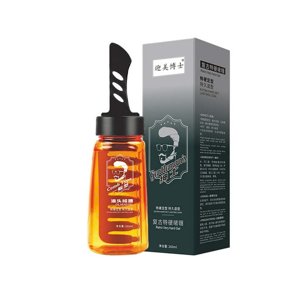 Productos para el cuidado del cabello Gel para peinar el cabello para hombres Gel fuerte de larga duración para cabello peinado 260 ml un gel