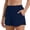 Navy, variant on ibuvkizy Biker Shorts for Women Athletic Running Yoga Shorts Summer Plus Size Casual Elastic Waist Quick Dry Workout Gym Athletic Shorts with Pockets