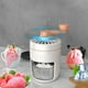thumbnail image 1 of Trituradora de hielo manual | Máquina de afeitar con manivela | Pequeña granizadora rotativa para el hogar | Cuchillas de acero inoxidable | Diseño fácil de limpiar | Caqui | 9x5x5 pulgadas, 1 of 8