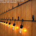 thumbnail image 2 of Lewufe Cadena de Luces Ganchos para Colgar Clips de Luces de Acero Inoxidable Ganchos de Tornillo para Exteriores para Fiesta de Navidad Cable de Fácil Liberación y Luces LED de Hadas 20 Paquetes - Ne, 2 of 5