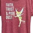 thumbnail image 3 of Tinker Bell - Faith Trust Pixie Dust - Ladies Short Sleeve Classic Fit Tee, 3 of 5
