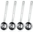 thumbnail image 1 of 4 Pieces 30 ml Stainless Steel Coffee Scoops with Long Handle, Tablespoon Long Handle Spoon for Coffee Milk Fruit Powder, Measuring Dry and Liquid Ingredients, Spice Jar, Cooking Baking, Leveler, 1 of 7