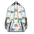 thumbnail image 3 of Dinosaur and Rainbow Pattern Cute School Backpack Bag with Padded Back and Adjustable Shoulder Straps 16.9 X 12.6 X 5.9 Inches, 3 of 5