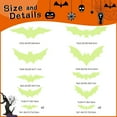 thumbnail image 3 of BOBOMOTI Halloween Bats Decoration, Glows-in-the-dark Bats Halloween Window Clings for Halloween Party Decorations, Halloween Window Stickers Wall Stickers Clearance, 3 of 5