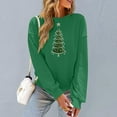 thumbnail image 2 of Maplenight Christmas Sweatshirt fors Women Casual Christmas Graphic Printed Pullover Tops Vacation Party Long Sleeve shirts, 2 of 5