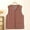 A03_Coffee, variant on Women’s solid Color Sleeveless Jackets Button Down Open Front Blouses Waistcoat Warm Tops Outwear Loose Fit Spring Outfits 2025 Pullover Fall Winter Clothes for Women