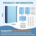 thumbnail image 5 of The Life Book Document Organizer-Binder for Important Documents,Family Document Organizer & Emergency Binder for Vital Records,Certificate,Secure Important Folder with Labels Will,Home Office - Khaki, 5 of 8