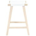 thumbnail image 5 of SAFAVIEH Aariz Rectangle Counter Stool, White/Natural (18.5 in. W x 19 in. D x 26.8 in. H), 5 of 10