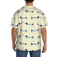 thumbnail image 3 of Lsque Dachshund Dog Puppy print Men's Cuban Collar Short Sleeve Shirt Summer Beachwear Casual Button Down Fashionable Vacation Leisure Shirt-XX-Large, 3 of 7