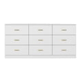 thumbnail image 4 of Tcbosik 9 Drawer Dresser for Bedroom, Chest of Dressers, Large Night Stand for Closet, Entryway, Living Room, Antique White, 4 of 9