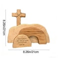 thumbnail image 3 of Easter Tabletop Decoration, Wooden Easter Sign Set for Desktop, Shelf, and Display Window, Spring Tiered Tray Decor, 4-Piece Farmhouse Style Home Accent, 3 of 8