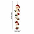 thumbnail image 3 of Red and White Illuminated Santa Outdoor Decorations, Knitted Front Porch Decorations Outdoor with Trees, Warm Christmas Decor for Holiday Season, 3 of 6