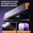 thumbnail image 3 of 1-3Pcs Dust Free Fliter Kit Privacy Anti-Spy 9H Tempered Glass Screen Protector For iPhone 15 14 Plus 13 12 mini 11 Pro XS Max For iPhone 15 Plus 2 Pieces, 3 of 5