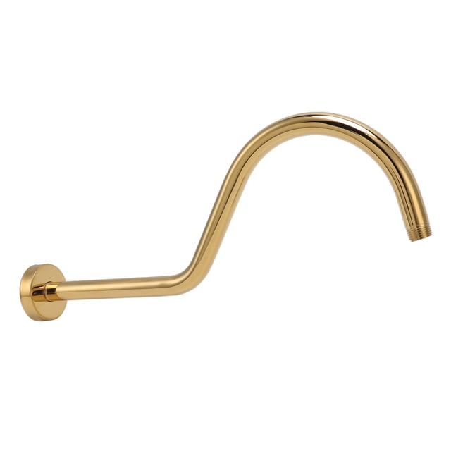 Brazo De Extensión Para Cabezal De Ducha, Tubo De Cabezal De Ducha En Forma De S, Fácil De Instalar, Acabado En Oro Cepillado Duradero De Acero Inoxidable Para