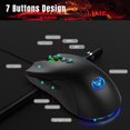 thumbnail image 4 of XYCCY Wired Mechanical Gaming Mouse, 7 Programmable Keys Design, 4 Kinds of Backlight Effects, 4 Levels of DPI Adjustable Speed ST-001, 4 of 7