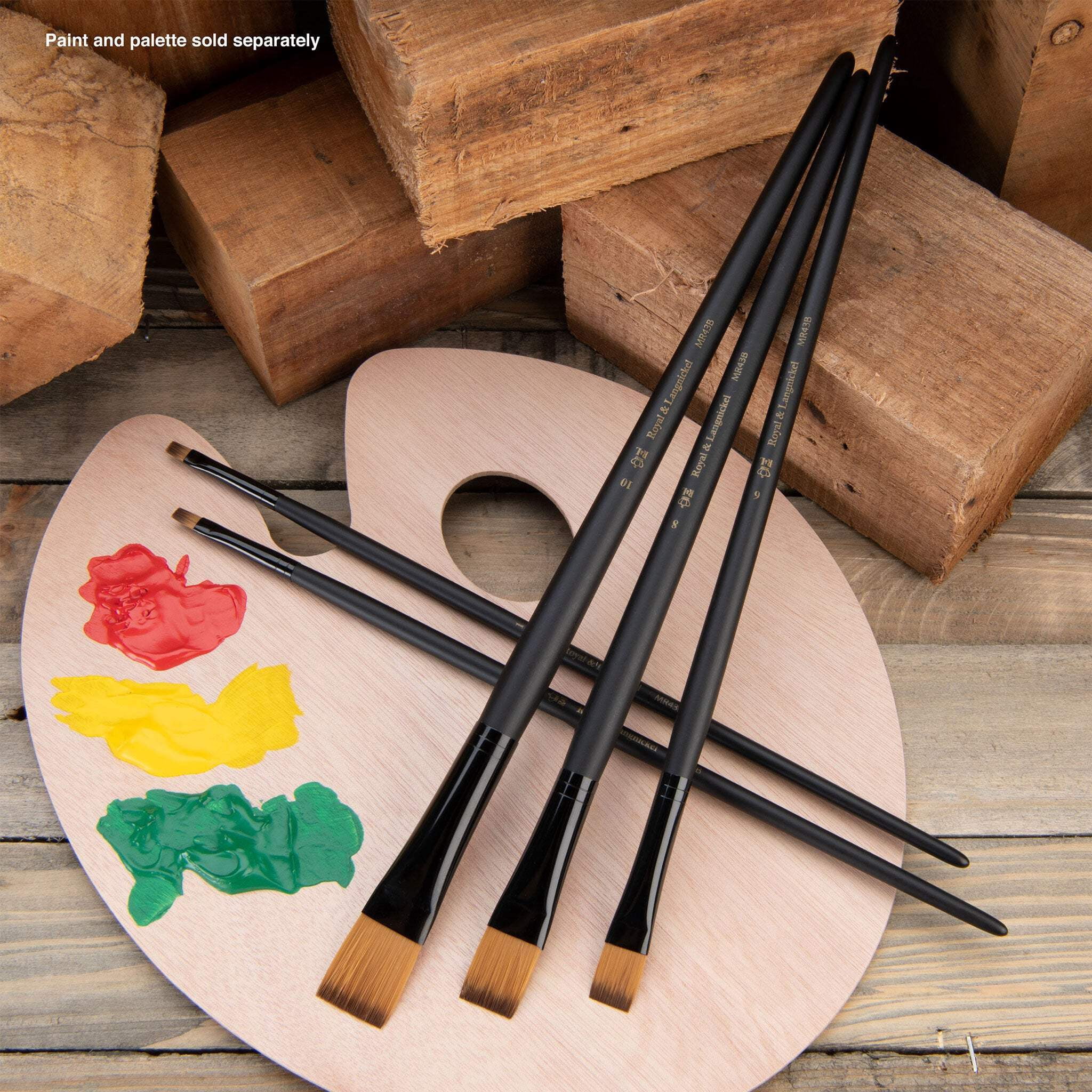 RSET-4307 | Essentials™ 5pc Gold Taklon Variety Brush Set 4307