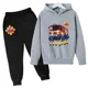 thumbnail image 3 of Conjunto de primavera y otoño para niños, sudadera con capucha de Sam el bombero, ropa deportiva informal con estampado de anime, traje de pantalón para niños y niñas de 2 a 14 años, 3 of 5