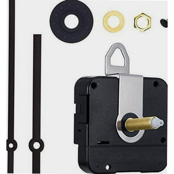 31 mm Long Shaft Quartz Clock Movement DIY Clock Kit (Black)