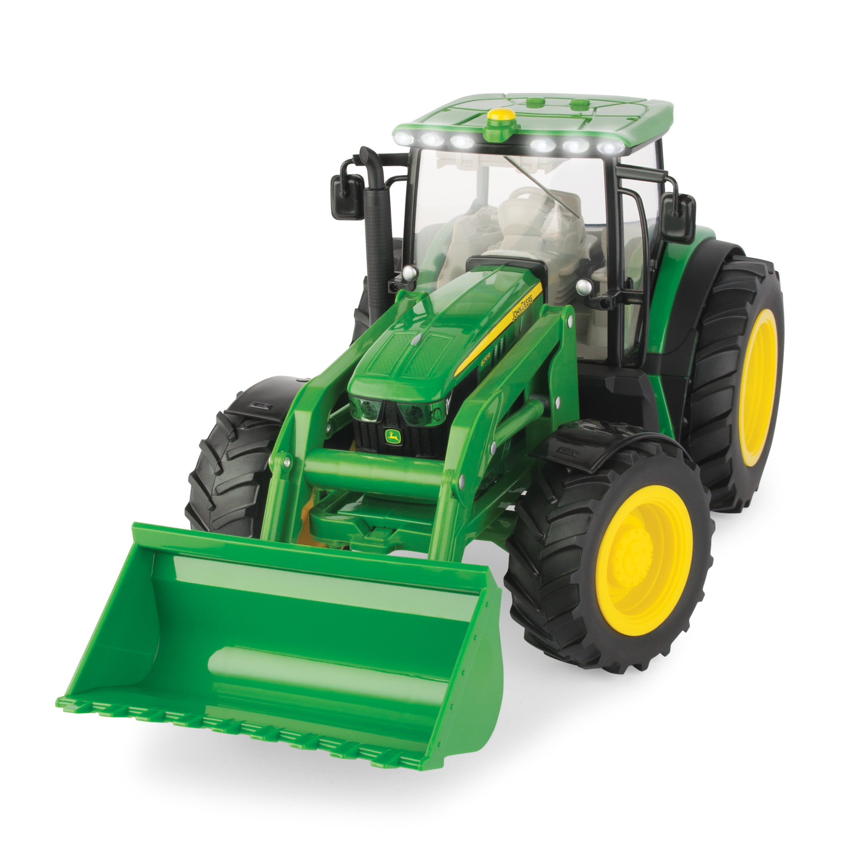John Deere 6210R Toy Tractor with Front Loader 1:64 Scale ERTL New In Package 