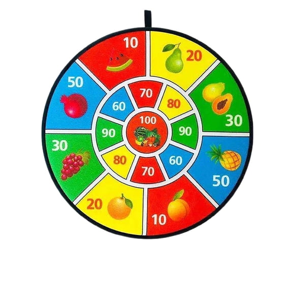 Fruit Game Wheel, 14 Inch Spinning Wheel for Prizes, with 9 Balls Prize Wheel, Spin The Roulette Wheel for Carnival, Trade Show and Win Fortune Spin Games