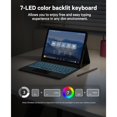 thumbnail image 6 of Detachable Backlit Keyboard Case for iPad 10th/11th Gen A16, Trackpad & Pencil Holder，Black, 6 of 17