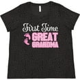 thumbnail image 3 of Inktastic First Time Great Grandma White Women's Plus Size T-Shirt, 3 of 5